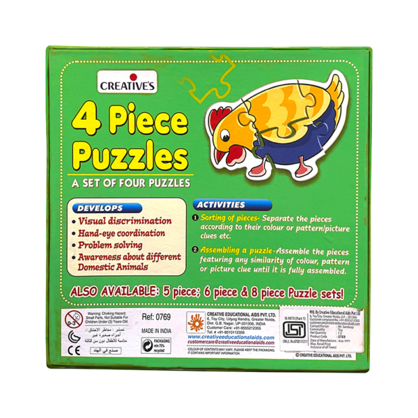 Creative's- 4 Piece Puzzles