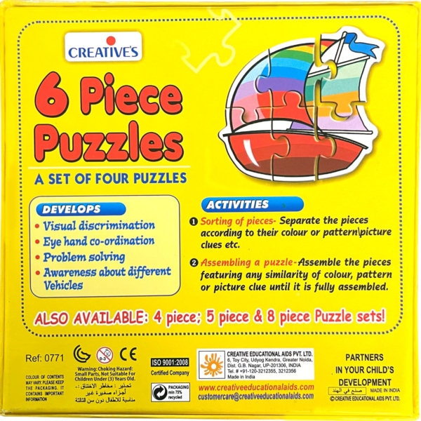 Creative's- 6 Piece Puzzles