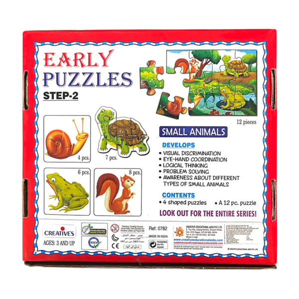 Creative's- Early Puzzles Step 2 – Small Animals