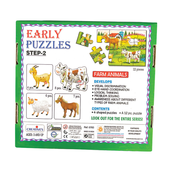 Creative's-Early Puzzles Step 2 – Farm Animals