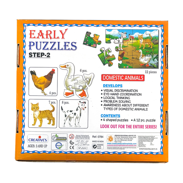 Creative's- Early Puzzles Step 2 (Domestic Animals)