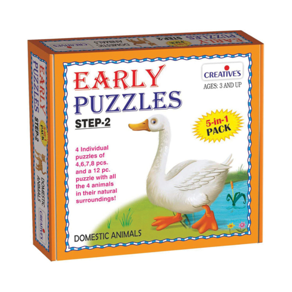 Creative's-Early Puzzles Step 2 – Domestic Animals