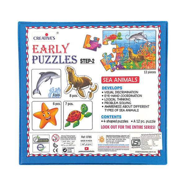 Creative's- Early Puzzles Step 2 – Sea Animals