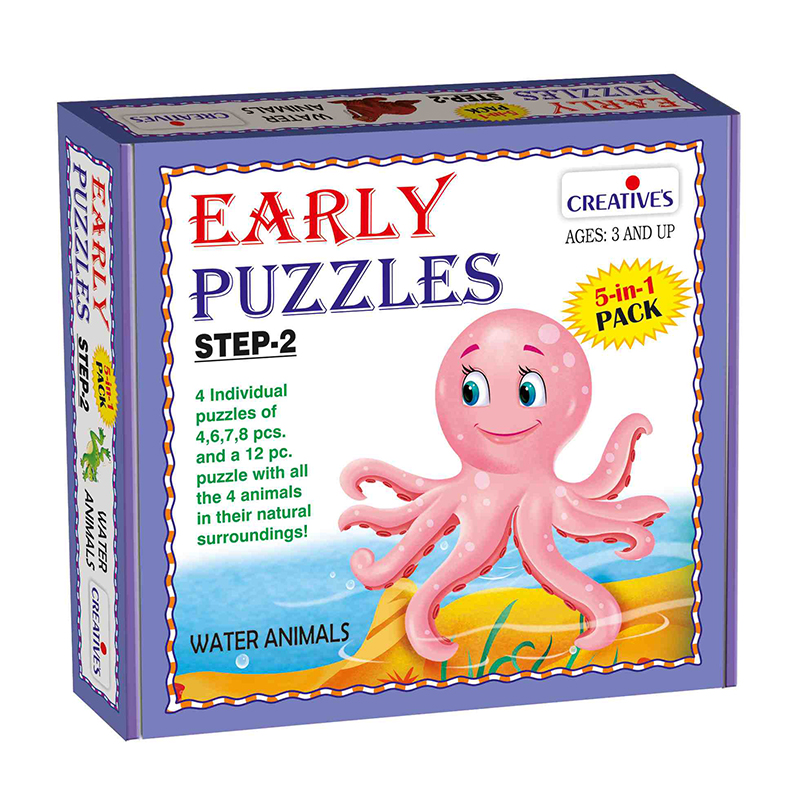 Early Puzzles Step 2 – Water Animals - Creative Educational Aids