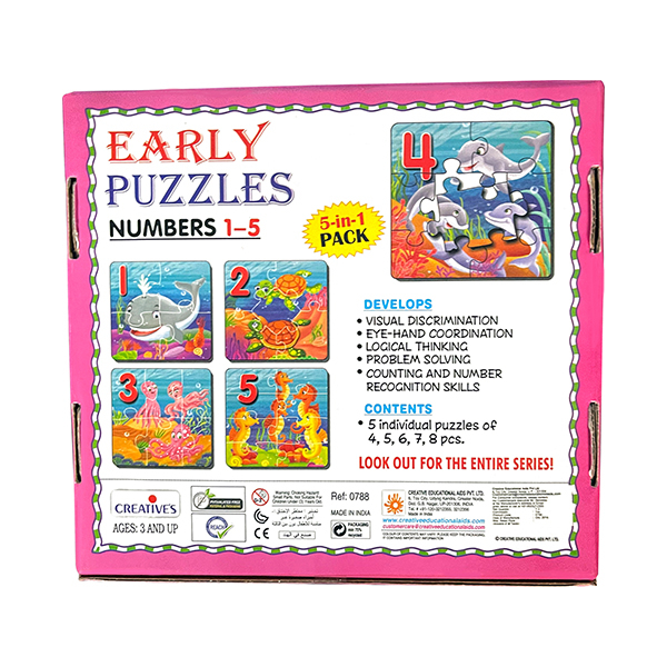 Creative's- Early Puzzles Numbers 1-5