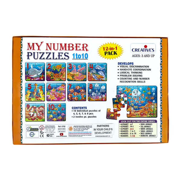 Creative's- My Number Puzzles 1 to 10