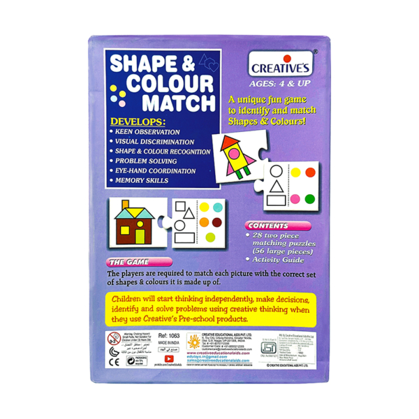 Creative's- Shape & Colour Match