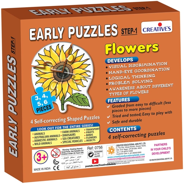 Creative's- Early Puzzles – Flowers