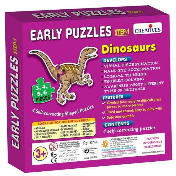 Creative's-Early Puzzles – Dinosaurs