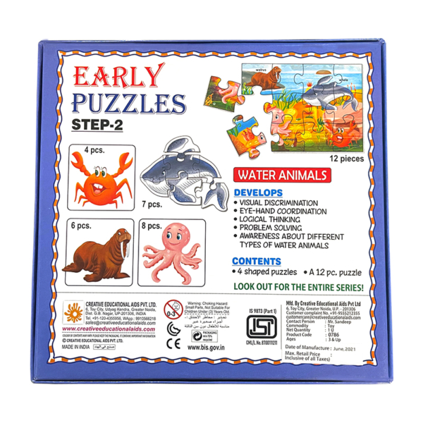 Creative's- Early Puzzles Step 2 – Water Animals