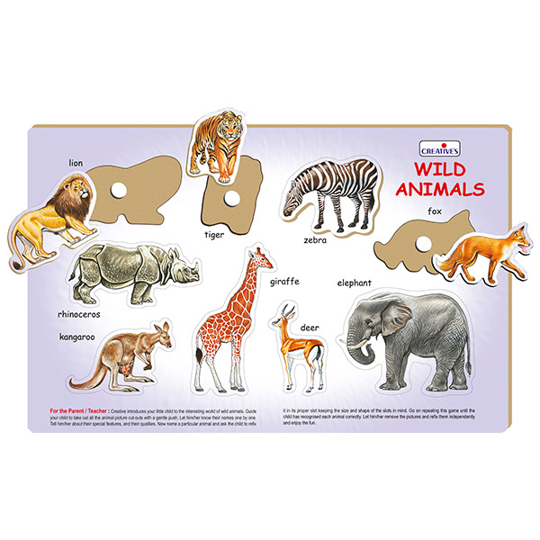 Play 'N' Learn – Wild Animals - Creative Educational Aids Play 'N' Learn – Wild Animals - Creative Educational Aids