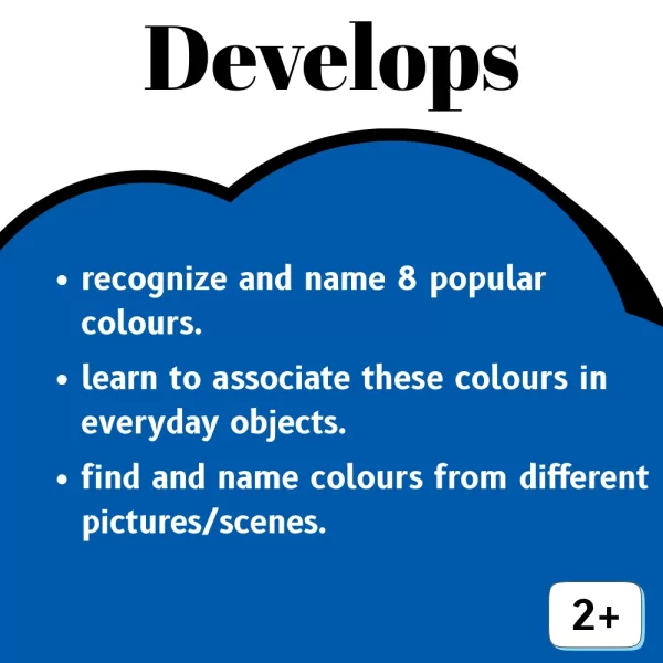 colours flash card