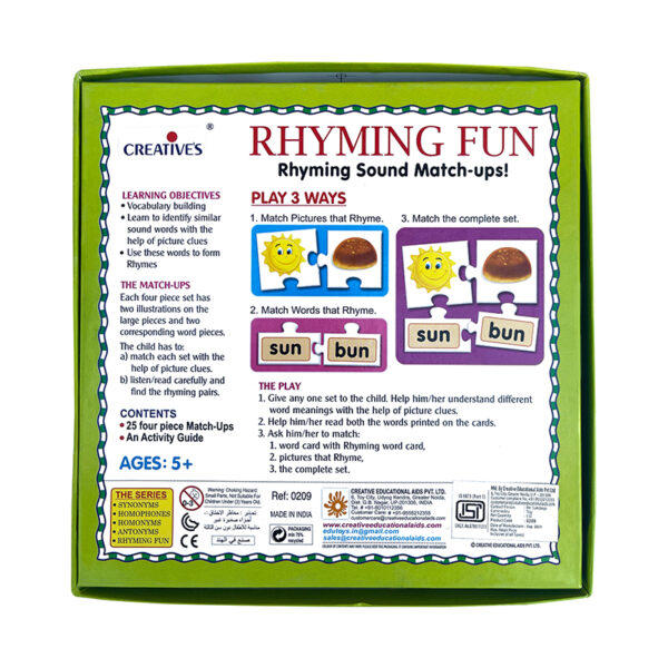 Creative's- Rhyming fun