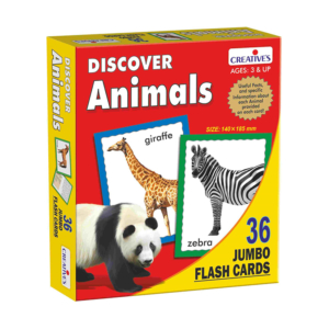 Creative's- Discover Animals (Jumbo Flash cards)