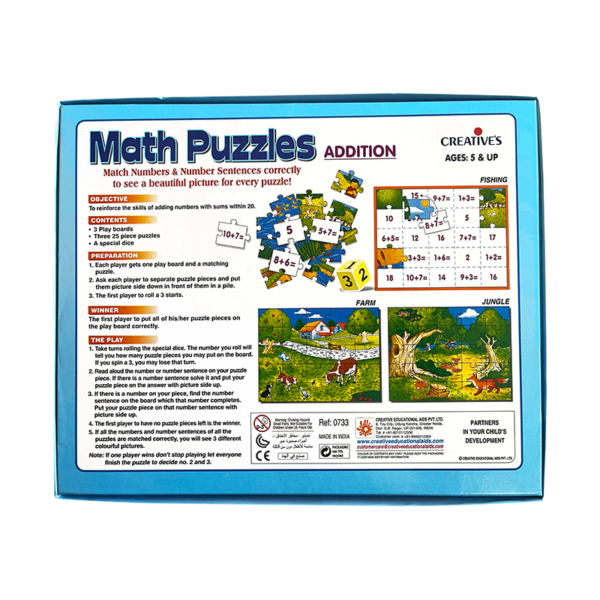 Creative's- Math Puzzles Addition
