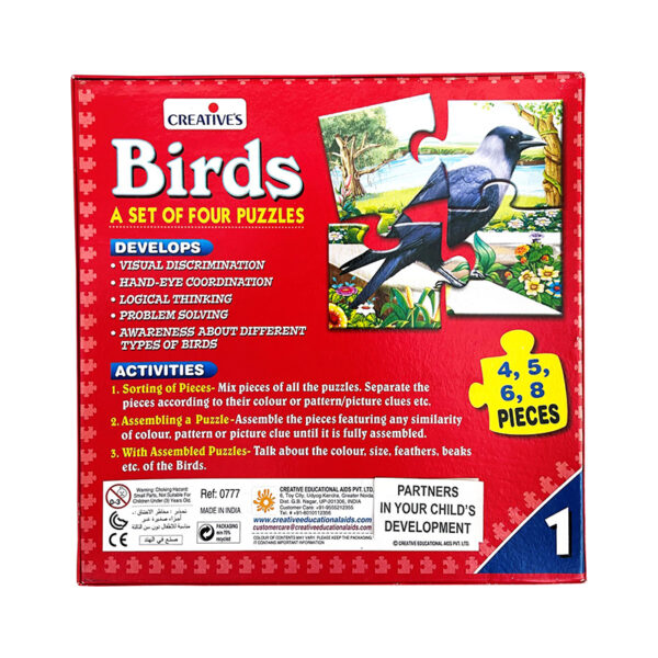 Creative's- Birds A Set of 4 Puzzles