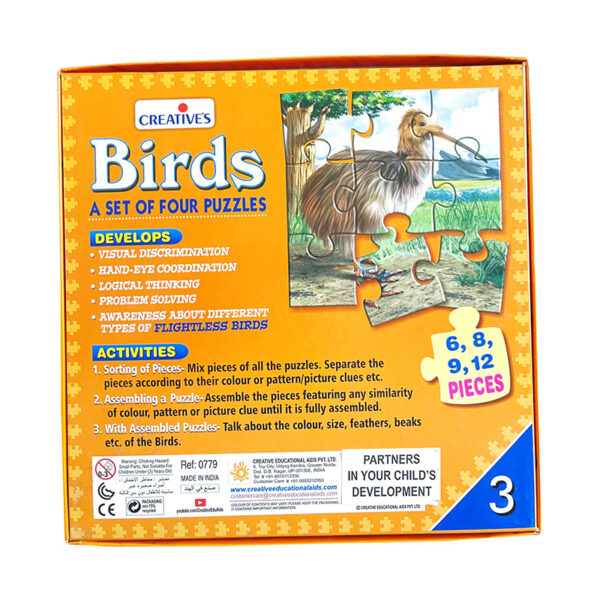 Creative's- Birds A Set of 4 Puzzles