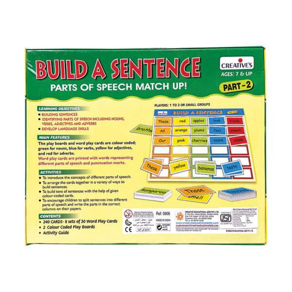 Creative's- Build A Sentence Part - 2