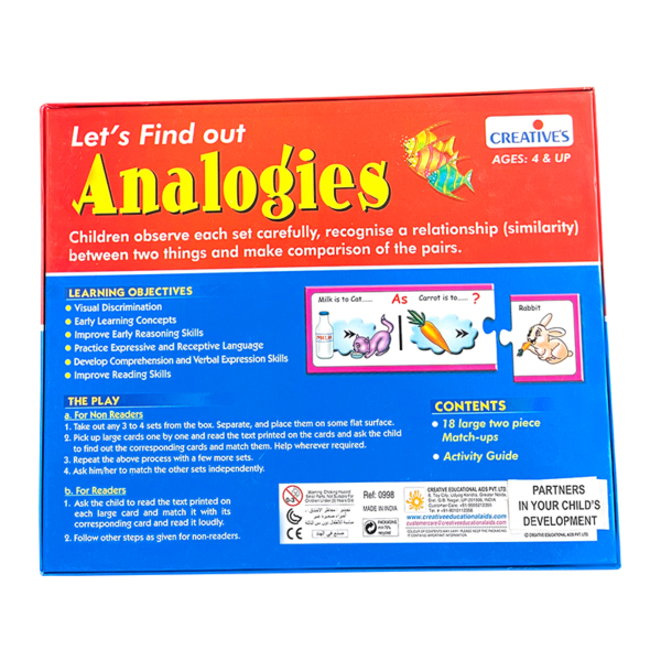 Creative's- Let’s Find Out Analogies
