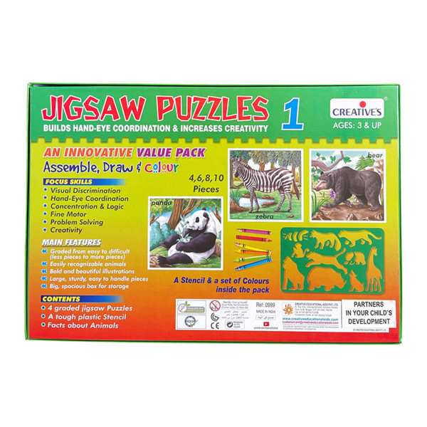Creative's- Jigsaw Puzzles – Assemble, Draw & Colour (1)