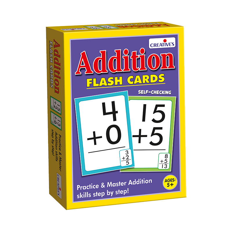 Addition flash card creative educational aids
