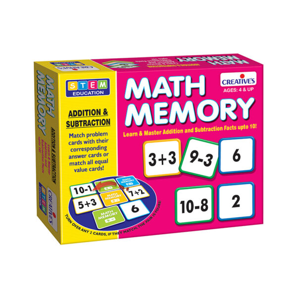 Creative's- Math Memory – Addition and Subtraction