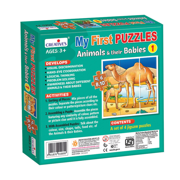 Creative's- My First Puzzles Animal & Thier Babies