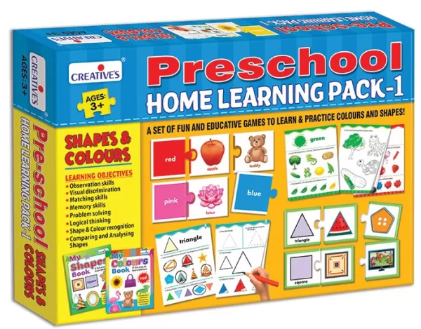 Preschool Home Learning Pack - 1- “ Shapes & Colours”