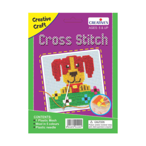 Creative's- Cross Stitch Dog Crafts Kit (Multi-Color)