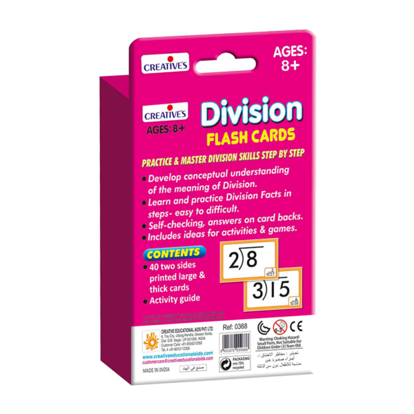 Creative's- Division Flash Cards