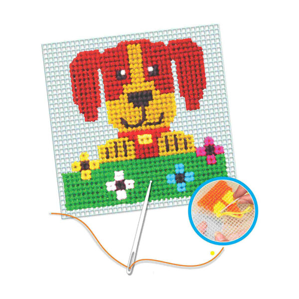 Creative's- Cross Stitch Dog Crafts Kit (Multi-Color)