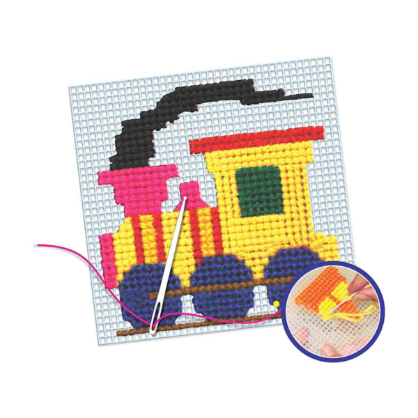 Creative's - Cross Stitch Engine Crafts Kit (Multi-Color)