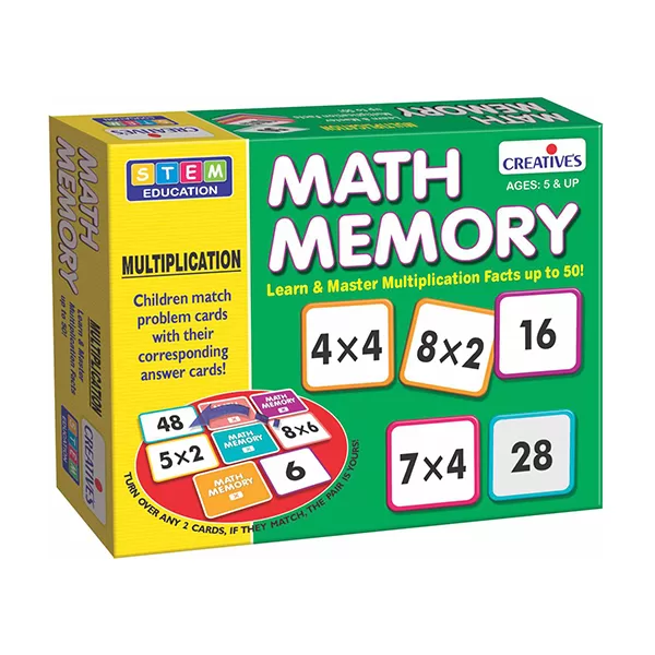 Creative’s Math Memory Flash Cards Multiplication Addition & Subtraction Combo Pack of 2 - Image 5