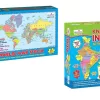 Creative's World Map Pack & Know India Activity Pack Combo Pack of 2