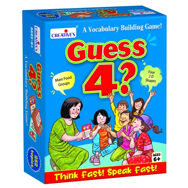 Creative’s Guess 4? Vocabulary Building Game for Kids & Families