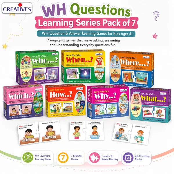 Creative's WH Questions Learning Series Pack of 7
